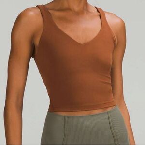 BROWN LULU ALIGN TANK